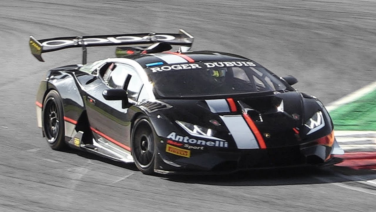 Lamborghini Huracán Super Trofeo Evo: Pure V10 Sound + Explosive Downshifts!