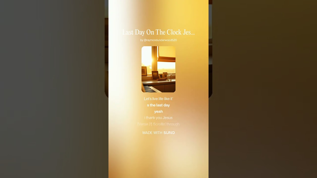 Last Day On The Clock Jesus