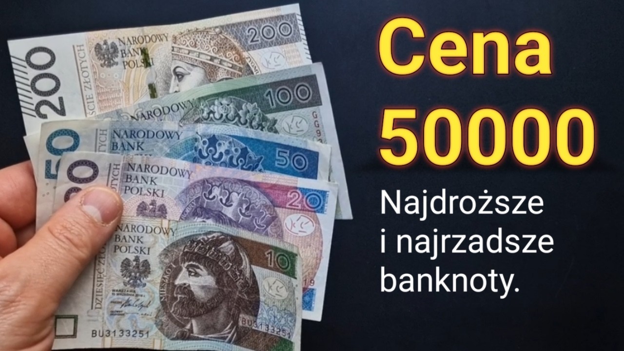 Cena 50000 złotych za 5 banknot&oacute;w, Najdroższe i najrzadsze poszukiwane. Seria YA