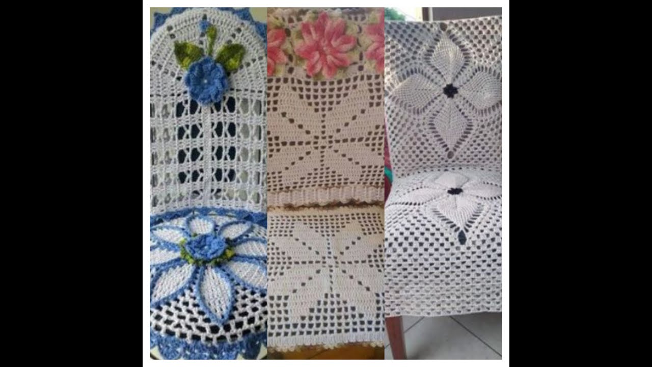 Fundas para sillas en crochet