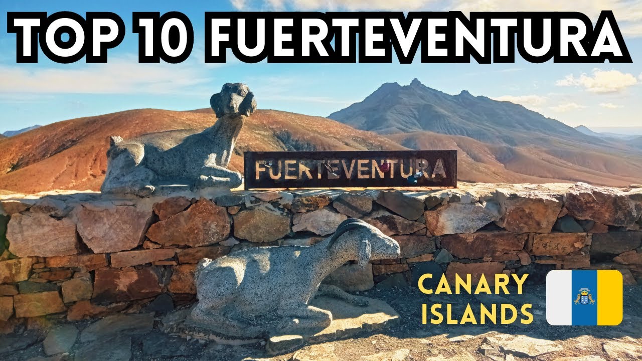 Top 10 Fuerteventura, Canary Island WALKING TOUR with nature sounds 4K Co zobaczyć na Fuerteventura?