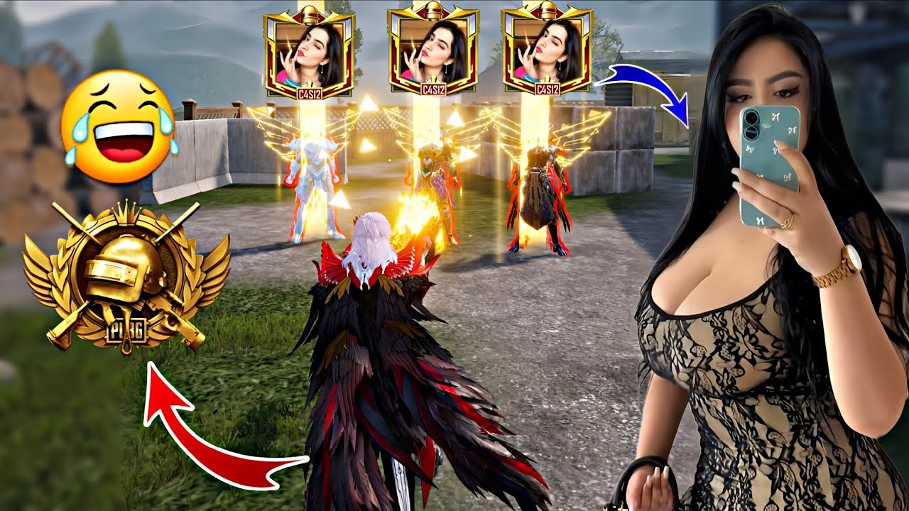 😭Got back revenge from Mythic Fashion Toxic Girls for insulting All Noob I Challenge 1vs4 😈🥵| BGMI