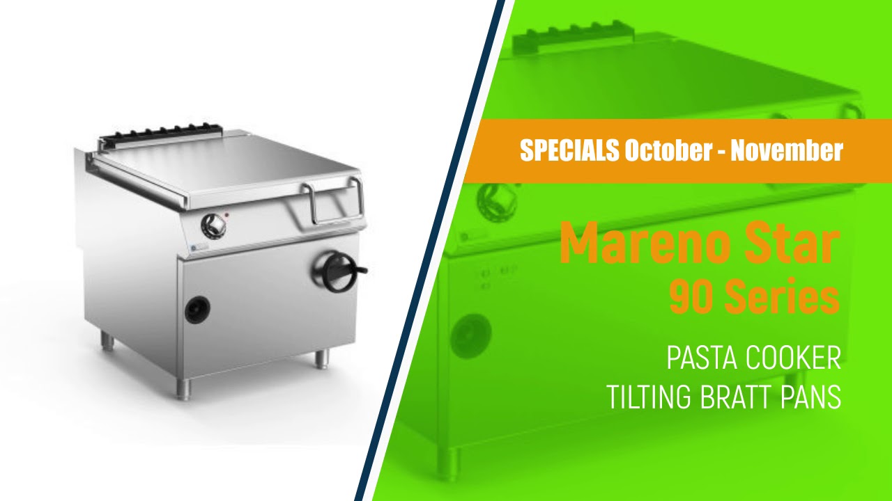 Mareno Star 90 Pasta Cookers & Tilting Bratt Pans | Commercial Kitchen Equipment