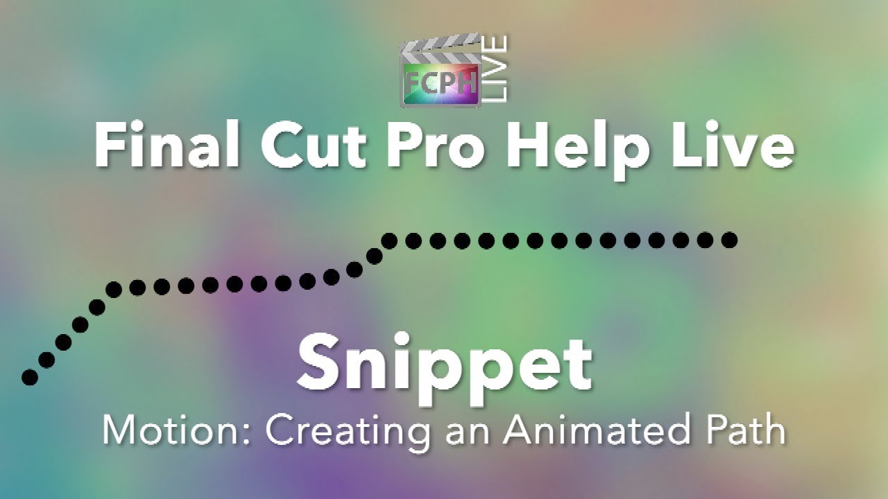 How to Create an Animated Path on a Map in Motion | Final Cut Pro Help Live Snippet Ep. 12