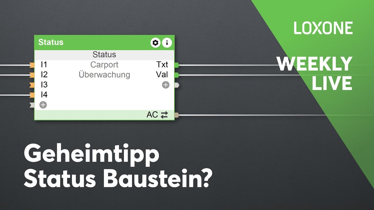 Der vielfältigste Baustein in der Loxone Config? | Weekly Live #13