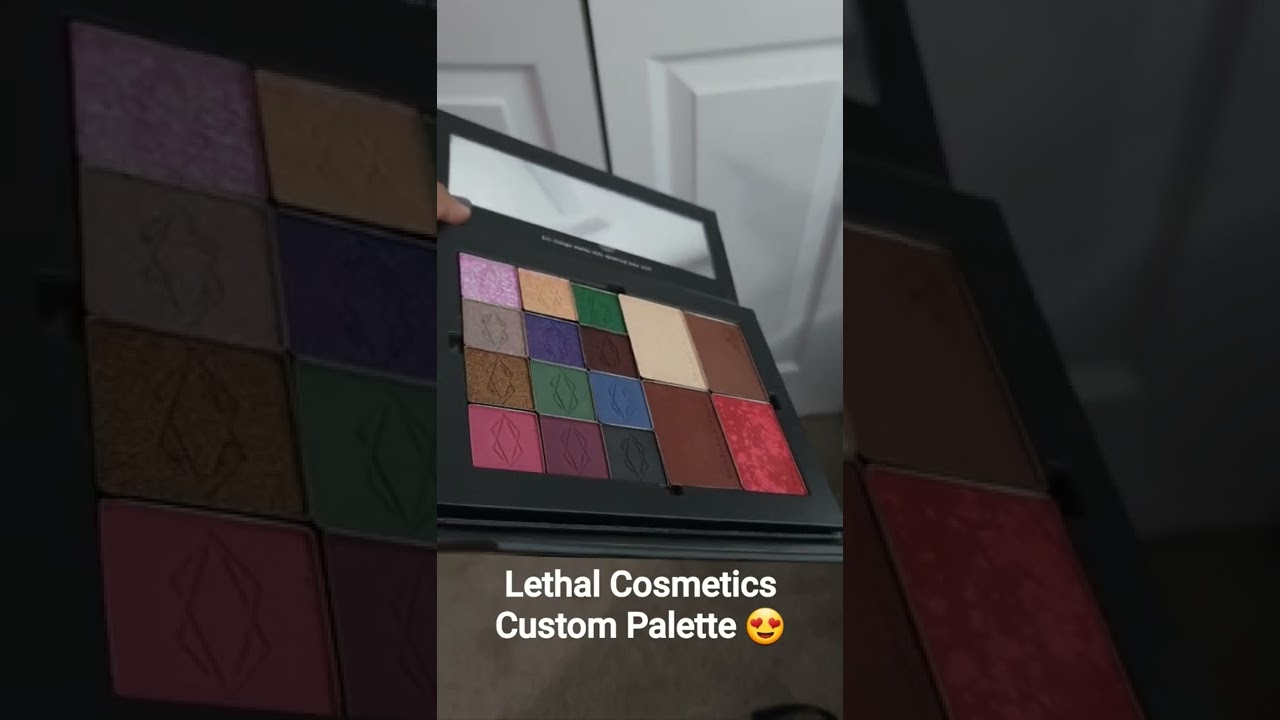 I designed my own custom palette with Lethal Cosmetics 💜