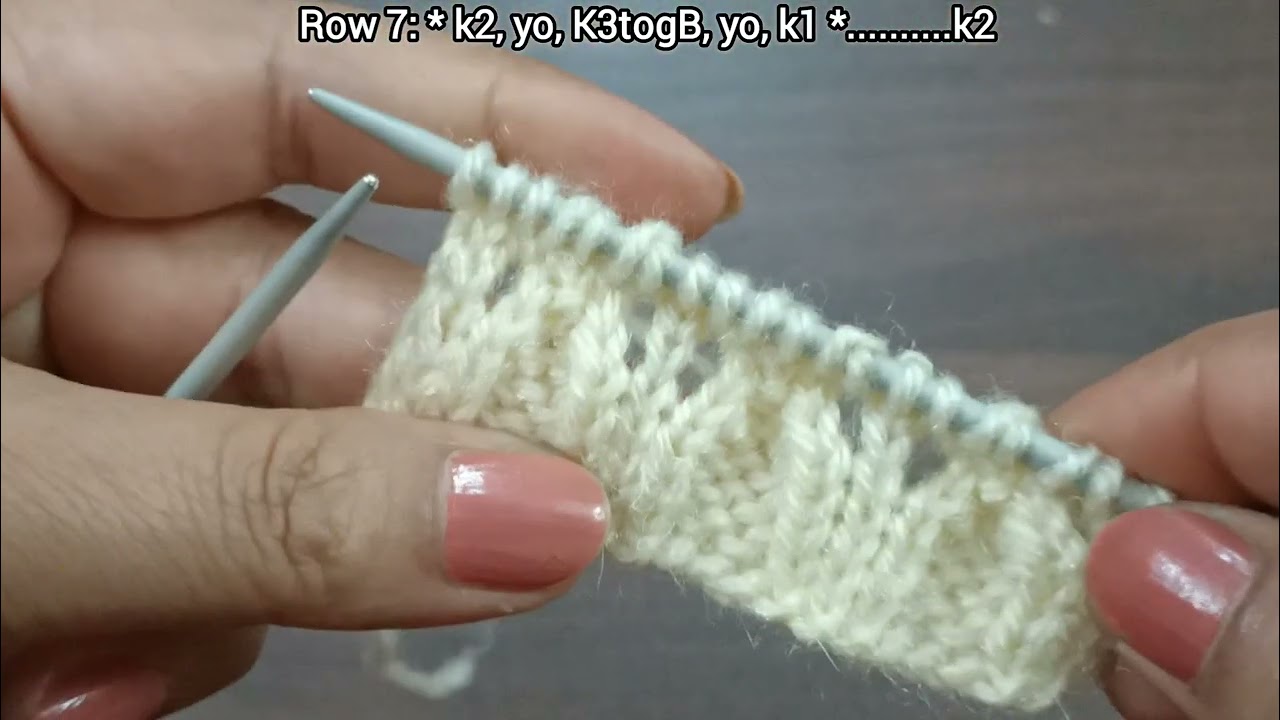 Knitting stitch pattern for sweater/jacket/cardigan and scarf