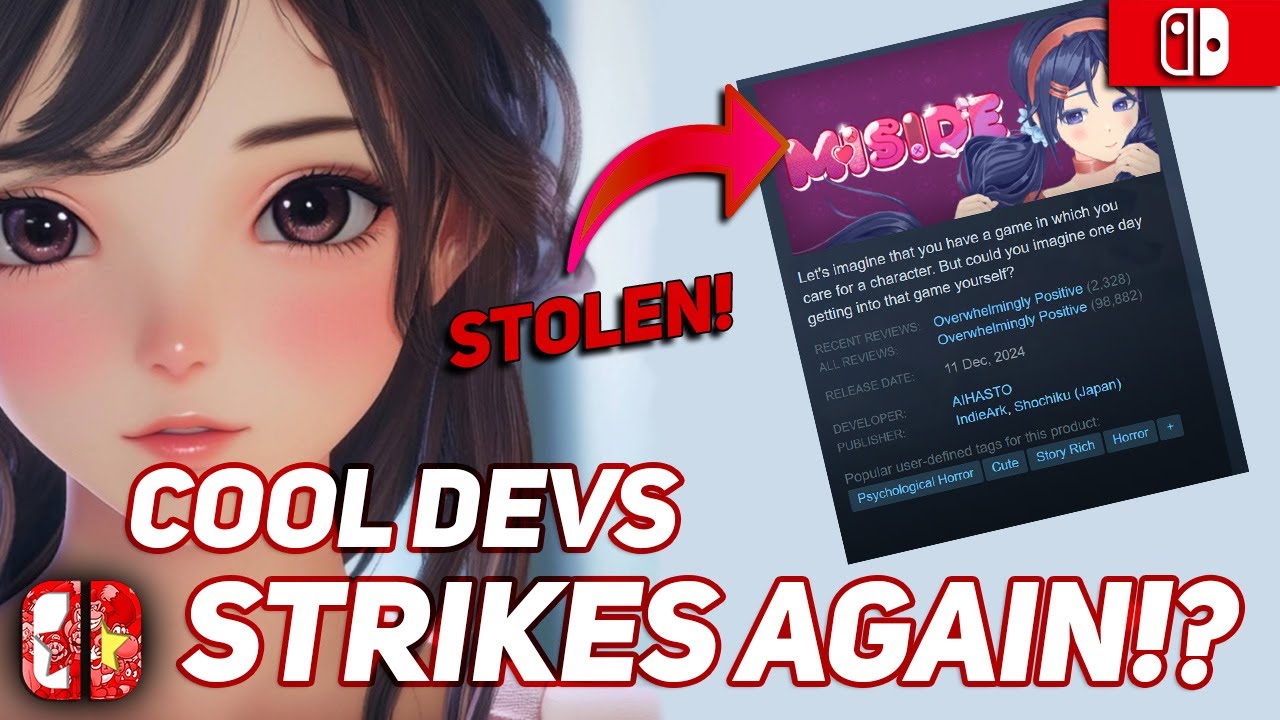 Another Steam Game Stolen By COOL DEVS? - MISDIE: Into The Game (Nintendo Switch)