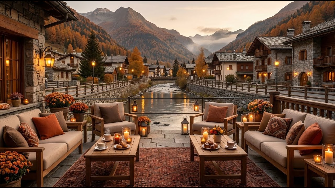 Mountain River Sounds with Smooth Jazz | Nature Ambience for Study & Sleep