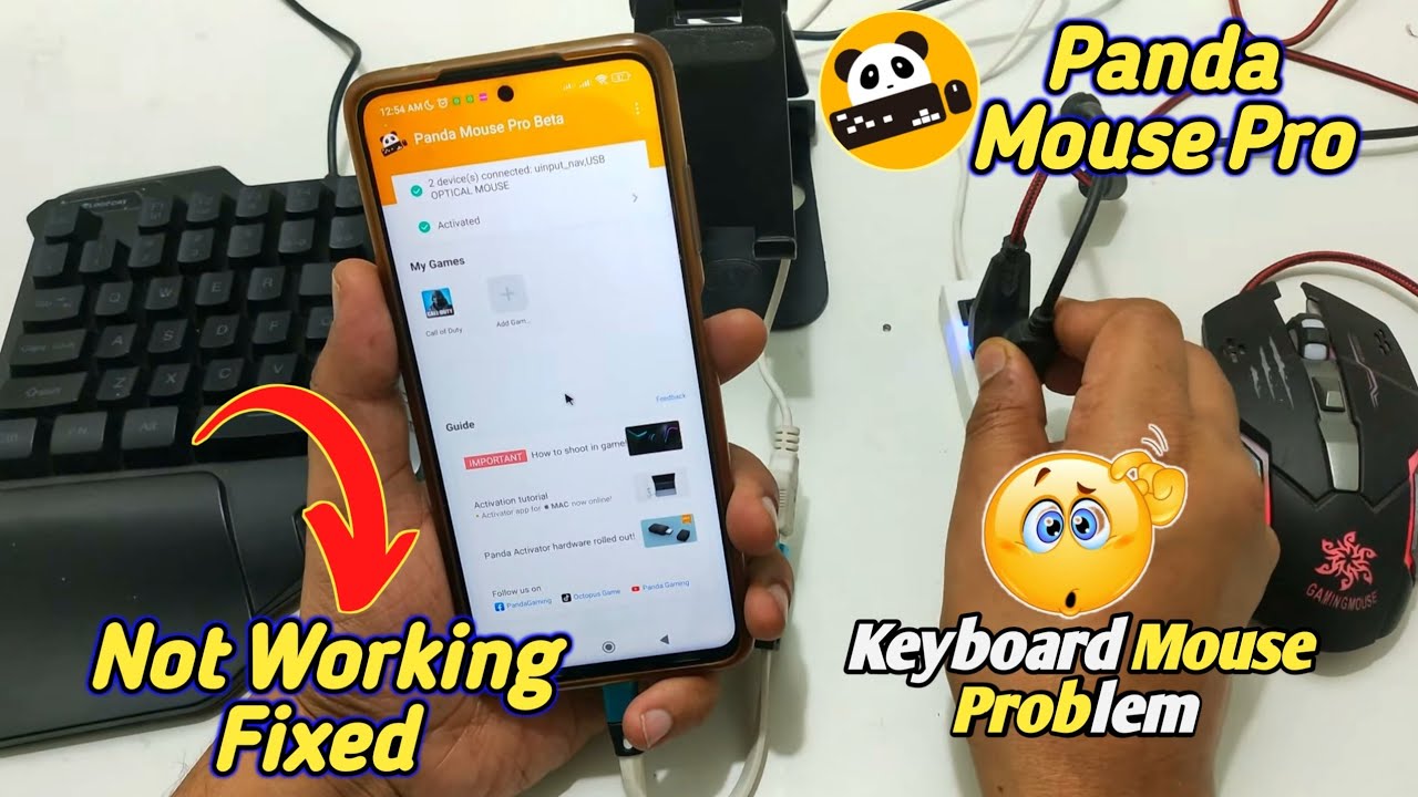 Panda Mouse Pro ⌨ Keyboard 🖱 Mouse not working🔥Problem Solved