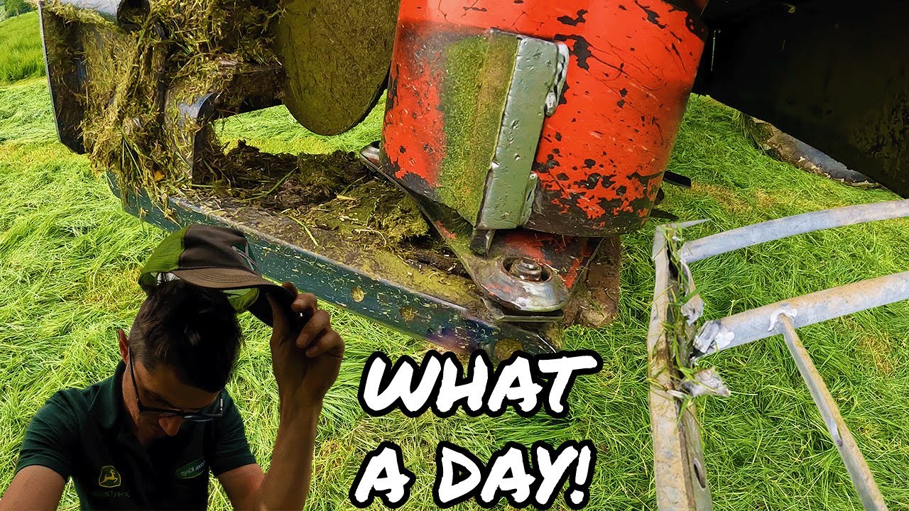 MOWER + GATE = BAD DAY! SILAGE 2023 CONTINUES!