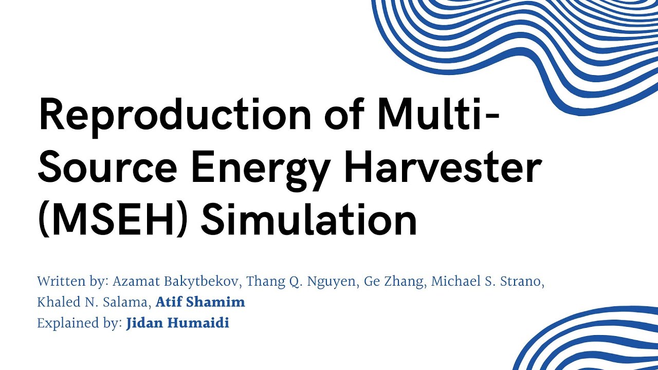 Reproducing Prof. Atif Shamim&rsquo;s Multi-Source Energy Harvester (TEH + RFEH)