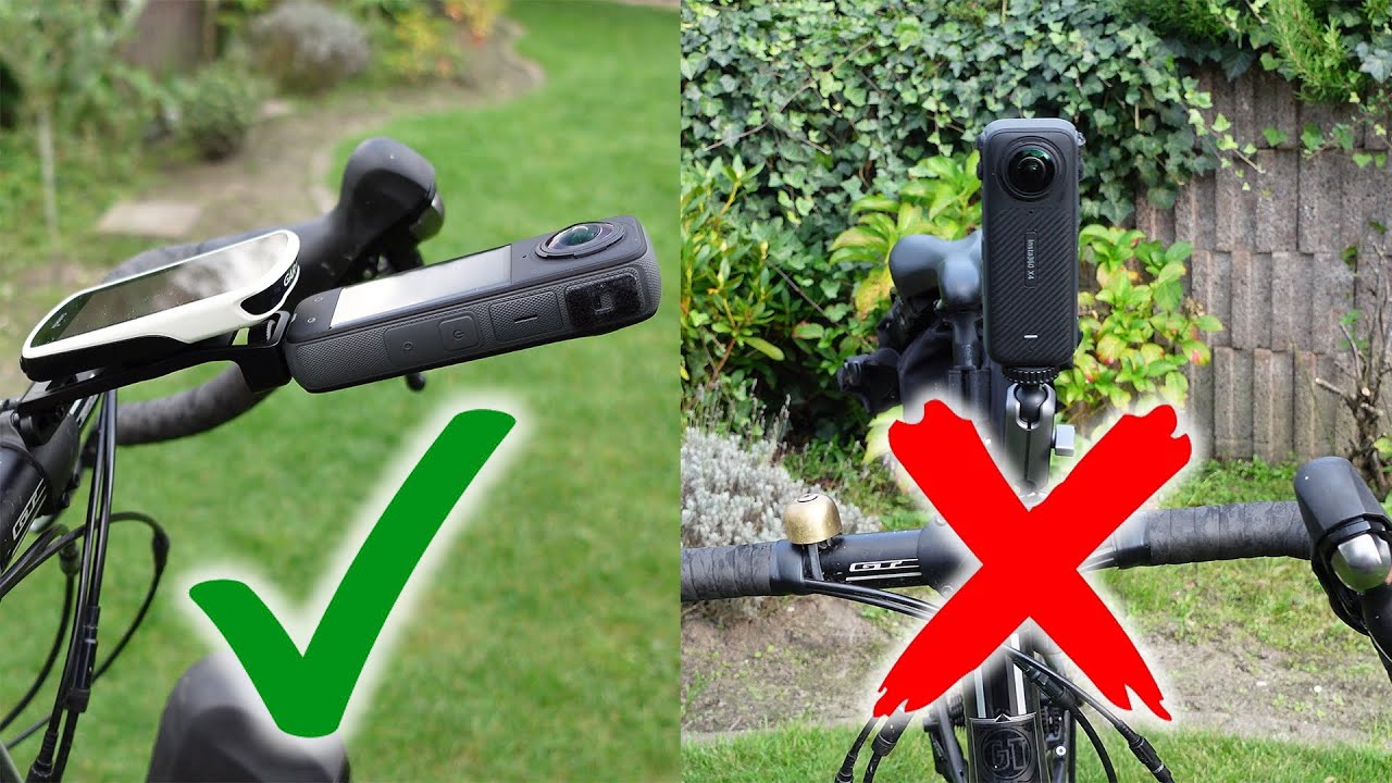 Fahrradcomputer & Kamerahalterung in einem  |  Insta360 X4 Bike-Computer-Mount