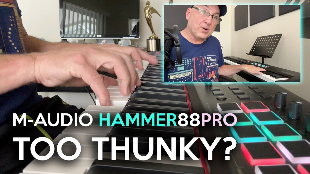 Отчёт о работе клавиш M-AUDIO HAMMER 88 PRO | Густая и громкая клавиатура? Или в самый раз?
