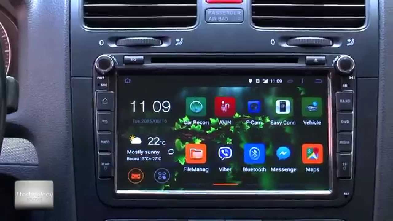 Top quality new Quad core Android 4.4.4 kitkat navigation for Volkswagen, Skoda, Full review. PART 2