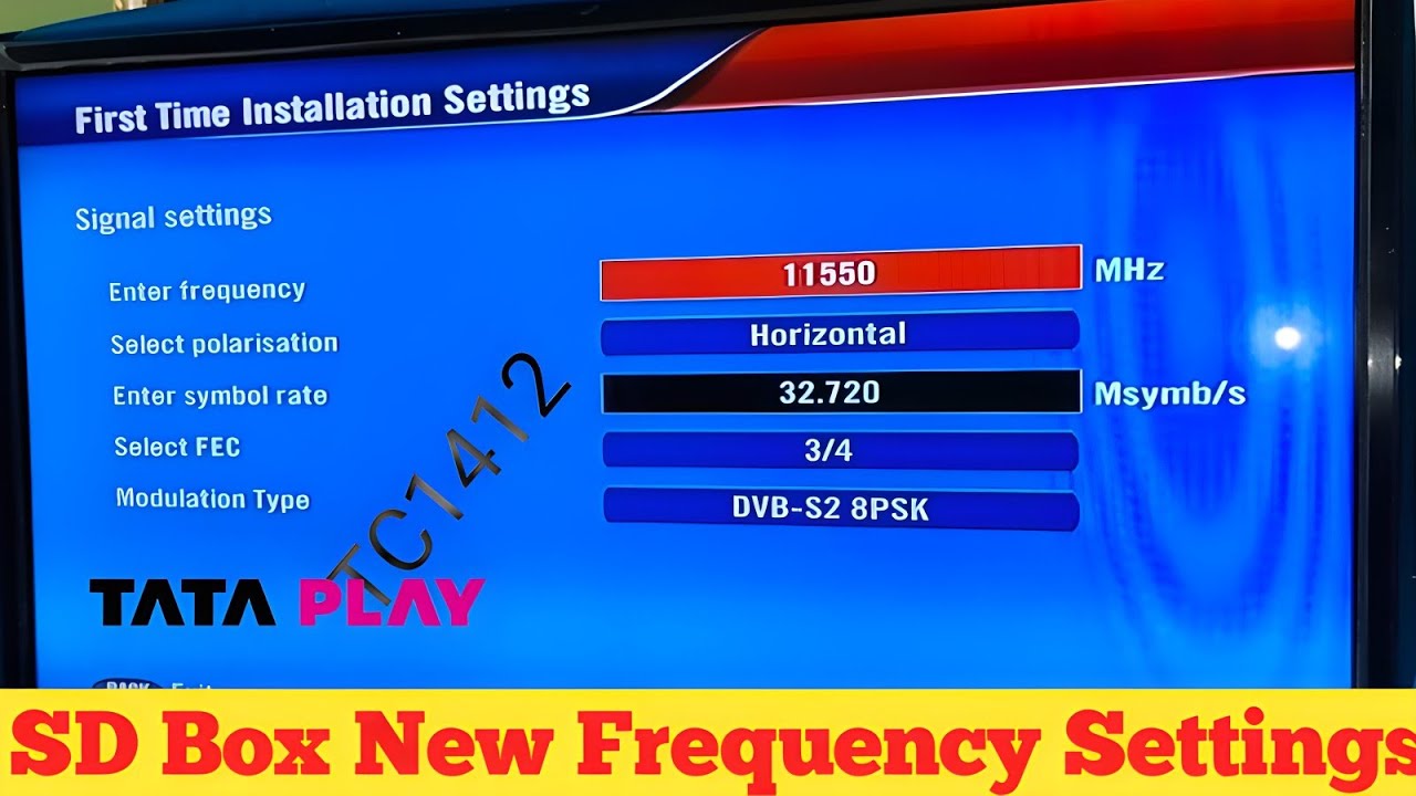 Tata Play Old SD Set Top Box Signal Problem Solution //📡📡 Tata Play 2025 New Frequency Settings