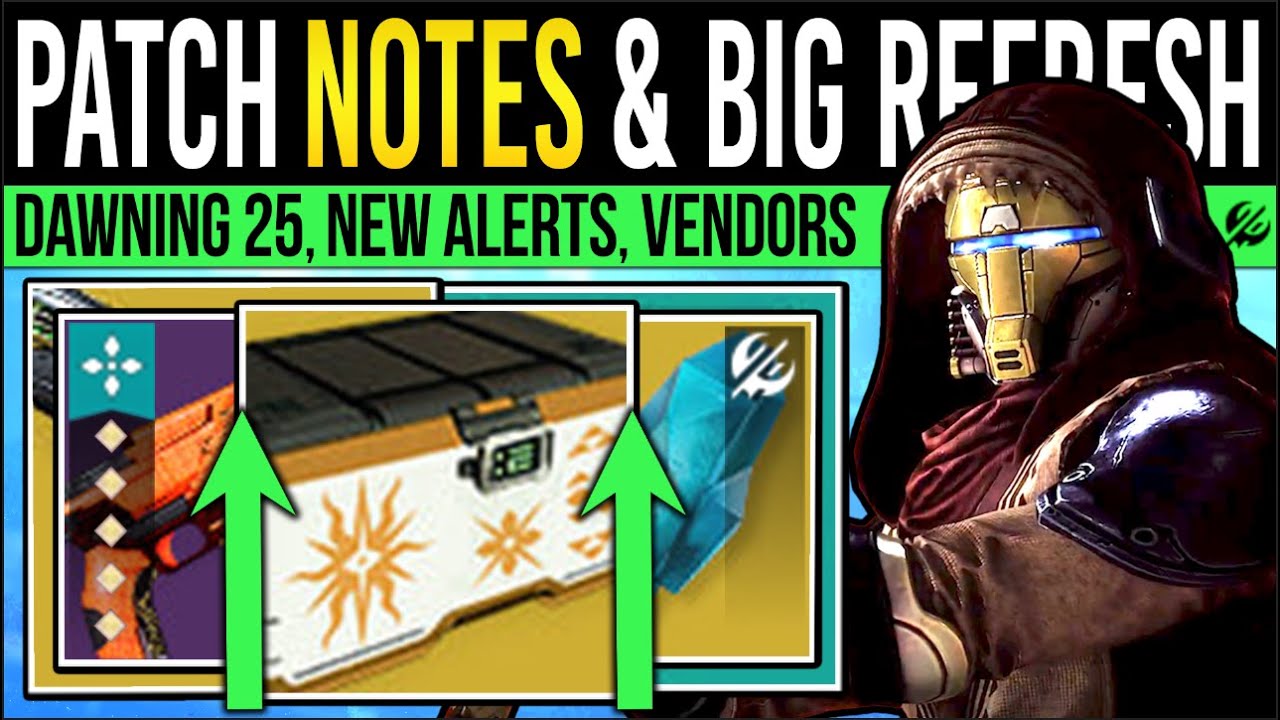 Destiny 2: PATCH NOTES TODAY & MASSIVE BUFFS! Dawning INFO, Exotic Changes, Eververse, More (16 Dec)