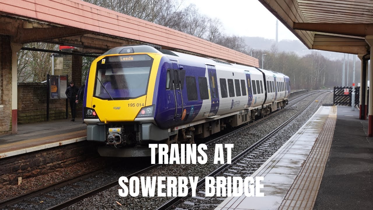 Trains at Sowerby Bridge: 23-2-22