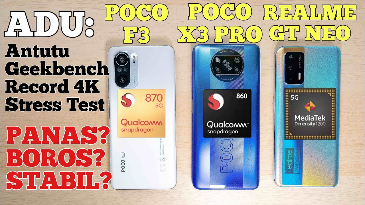 SEBUAS APA POCO X3 PRO & POCO F3?? TAWURAN CHIPSET !! | Dimensity 1200 vs Snapdragon 870, 860
