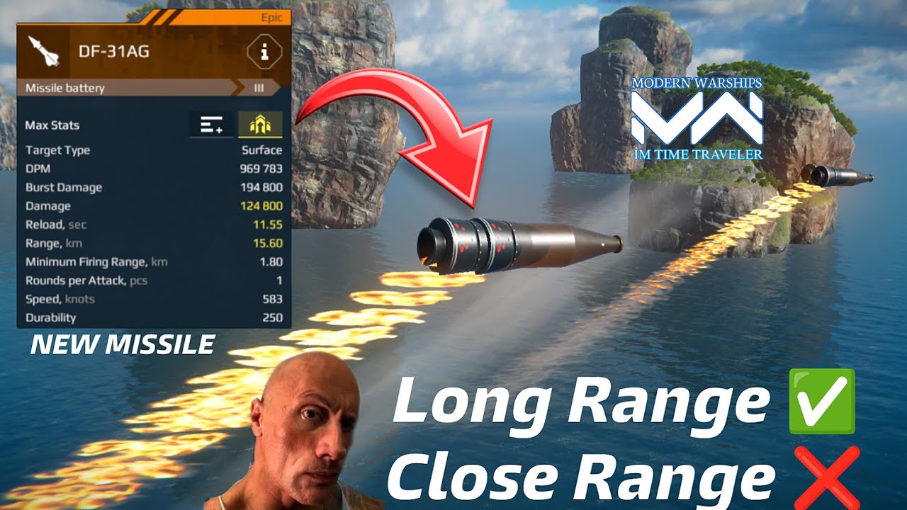 Modern Warships DF-31AG 🔥 | New Battle Pass Missile Good?? Modern Warship
