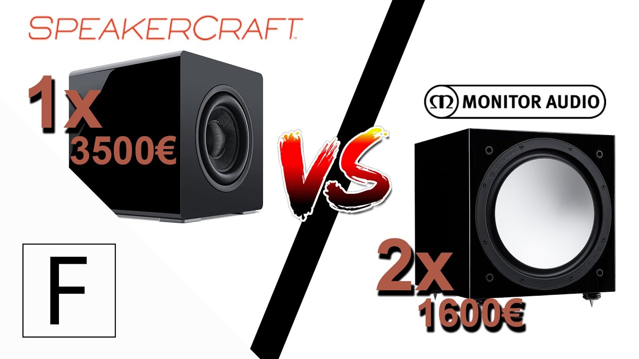 Subwoofer Vergleich - 2x Monitor Audio vs. 1x Speakercraft!