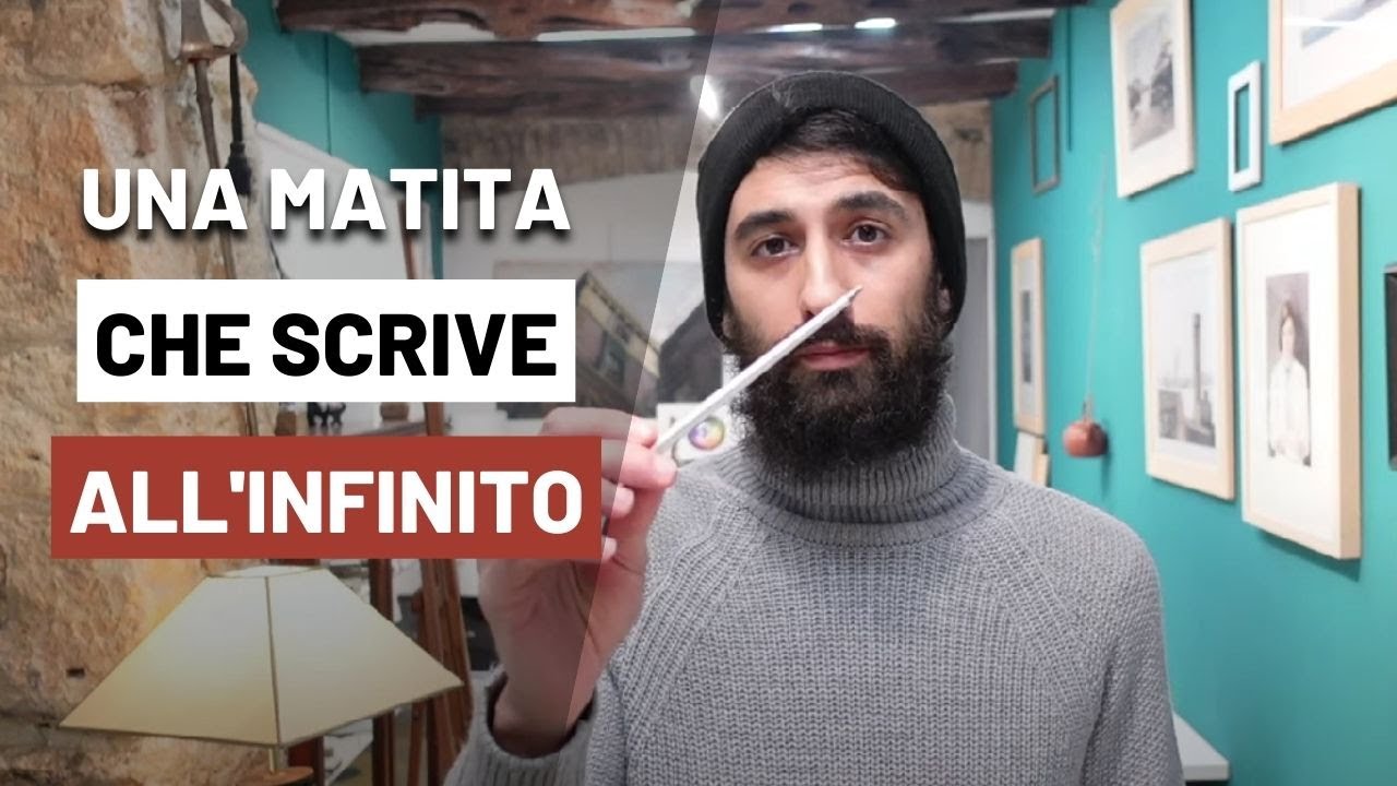 Una matita che non va temperata e che scrive all'infinito!