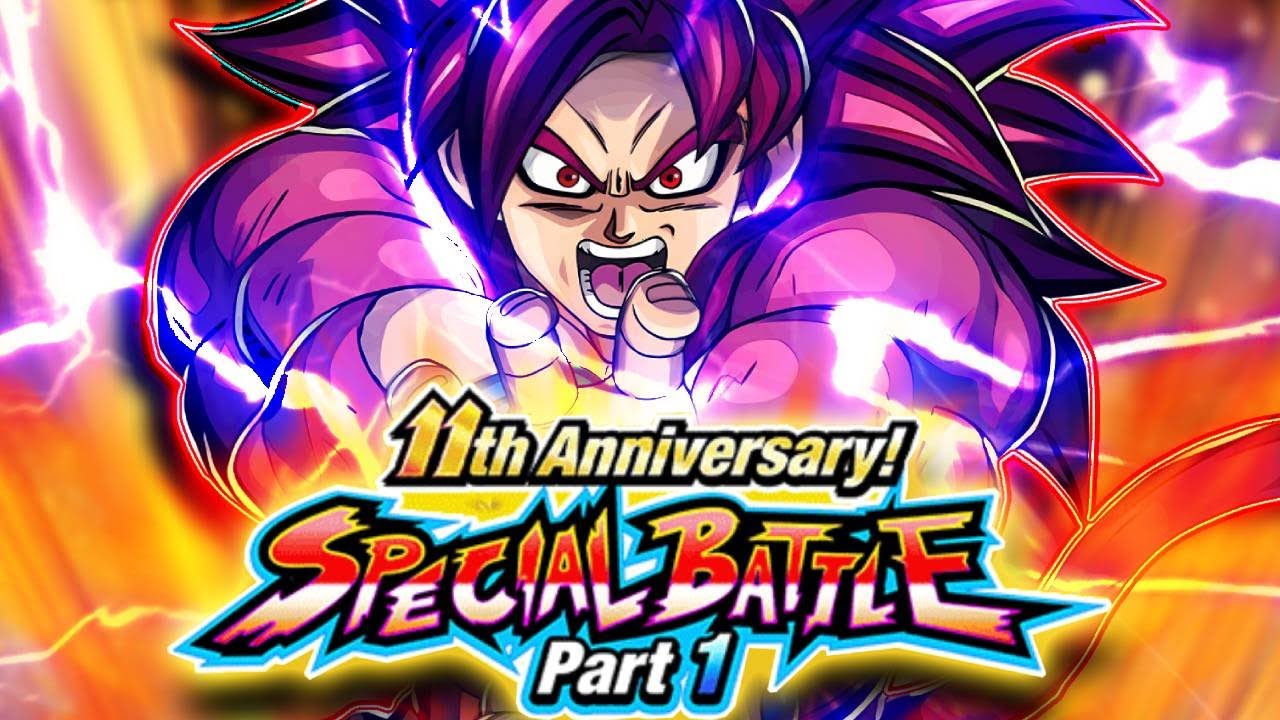 NO ITEM RUN! 11TH ANI SPECIAL BATTLE PART 1 STAGE 2 VS SSJ4 DAIMA GOKU! (DBZ: Dokkan Battle)