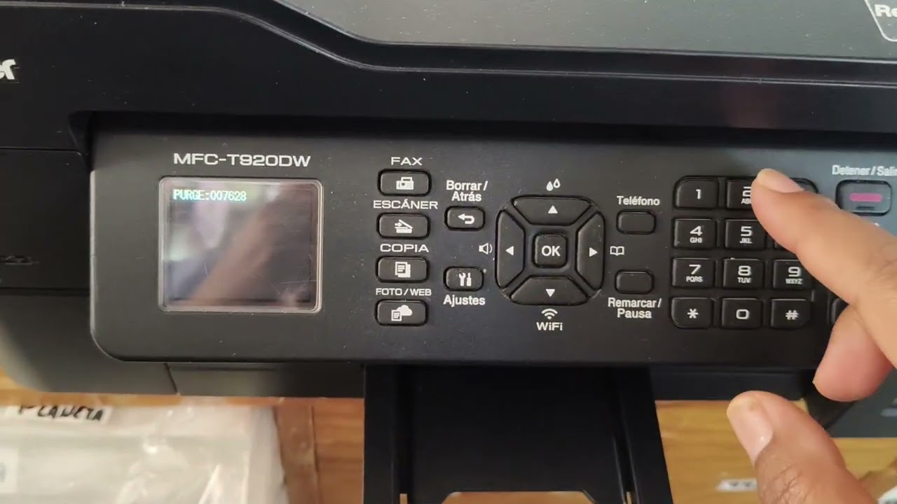 ERROR ABSORB TINTA LLENO BROTHER T920