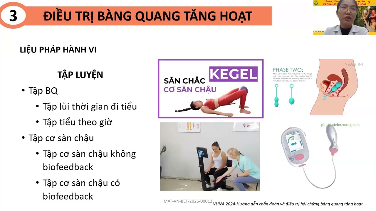 Tăng cường tiếp cận chẩn đoán và quản lý bàng quang tăng hoạt buổi 4