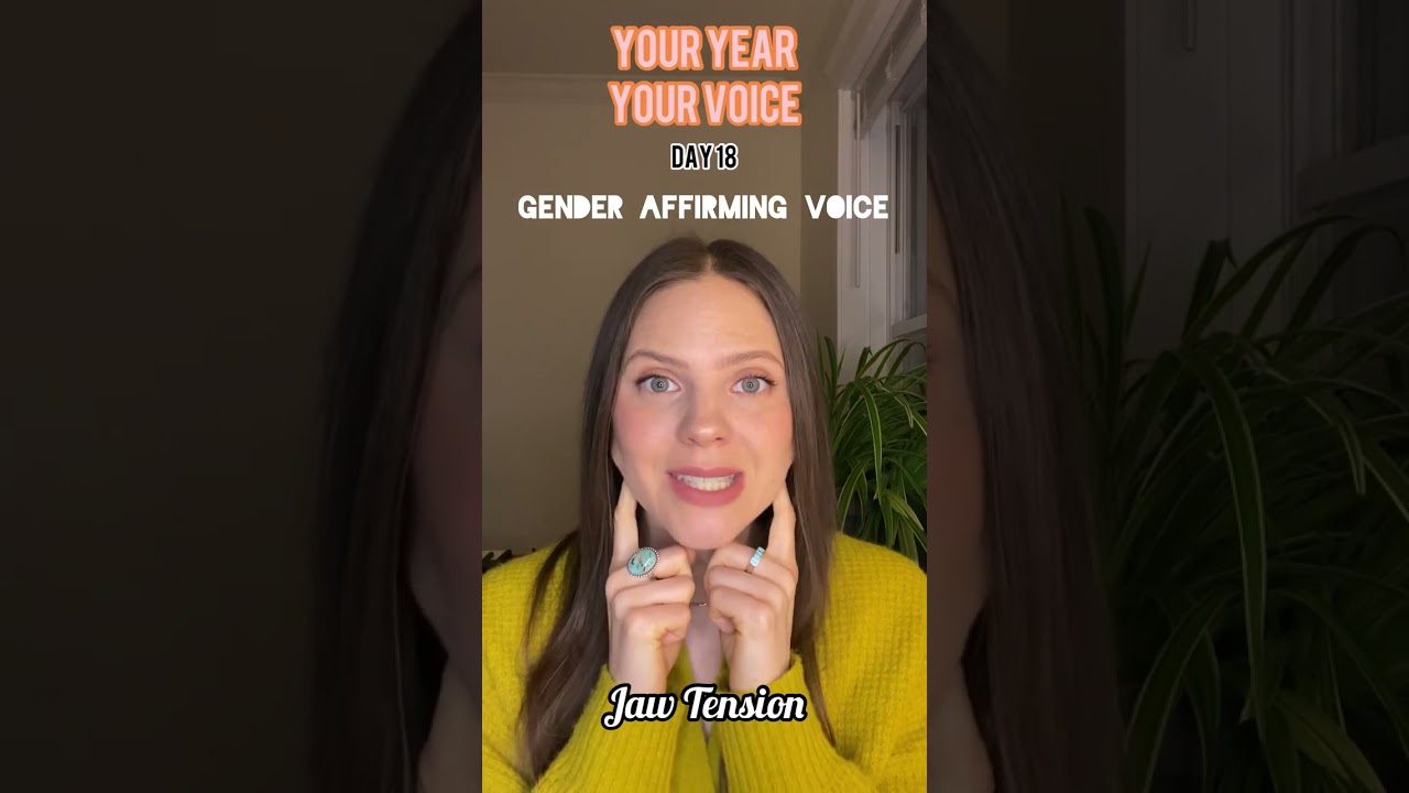 Want to release jaw tension? Try this! Gender Affirming Voice