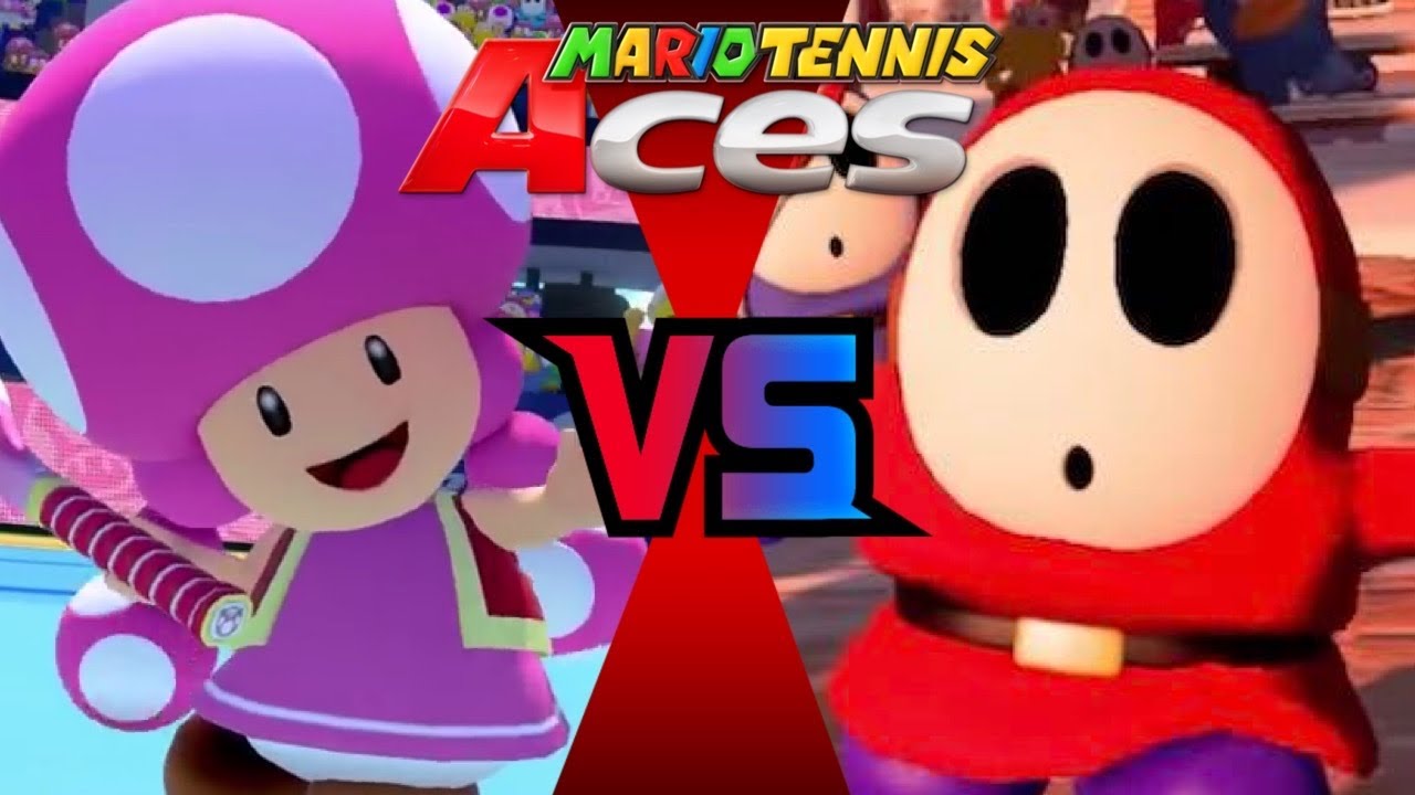 Mario Tennis Aces - Toadette vs Shy Guy (Tiebreaker)