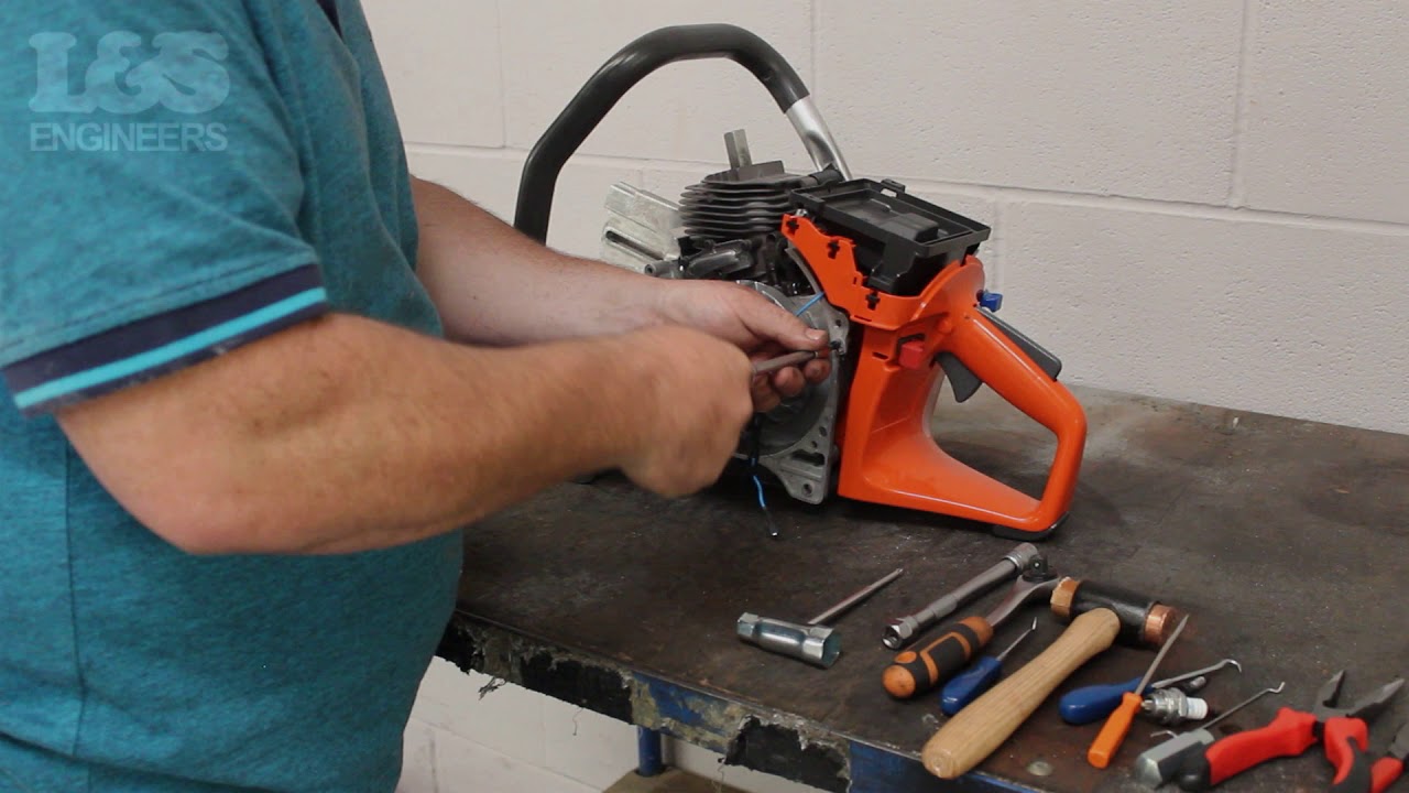 How to Strip a Husqvarna K760 Down to a Short Motor | L&S Engineers