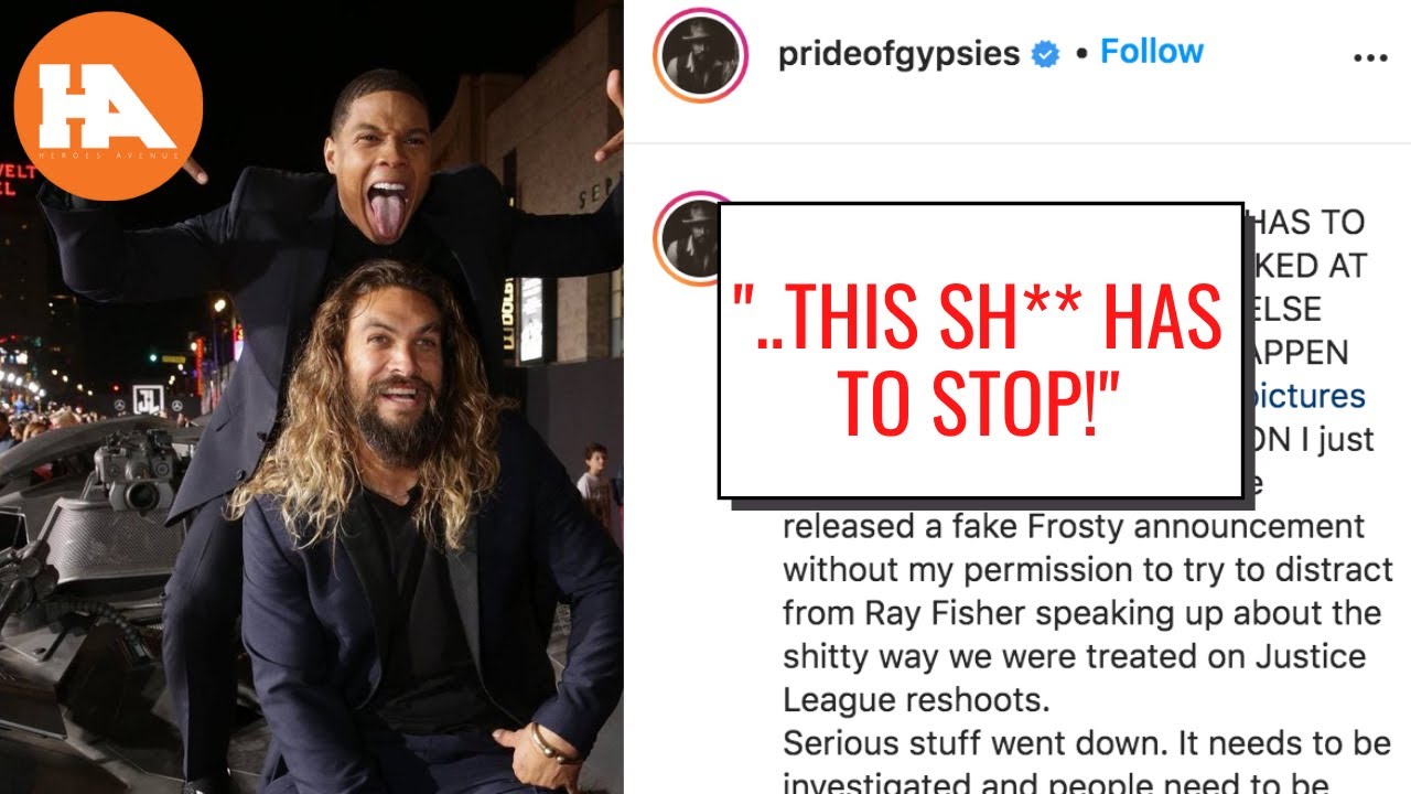 Jason Momoa Says WB Tried to Distract People from Ray Fisher