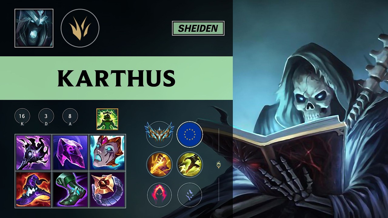 (Sheiden) Karthus Jungle vs Lee Sin - EUW Challenger Patch 26.10