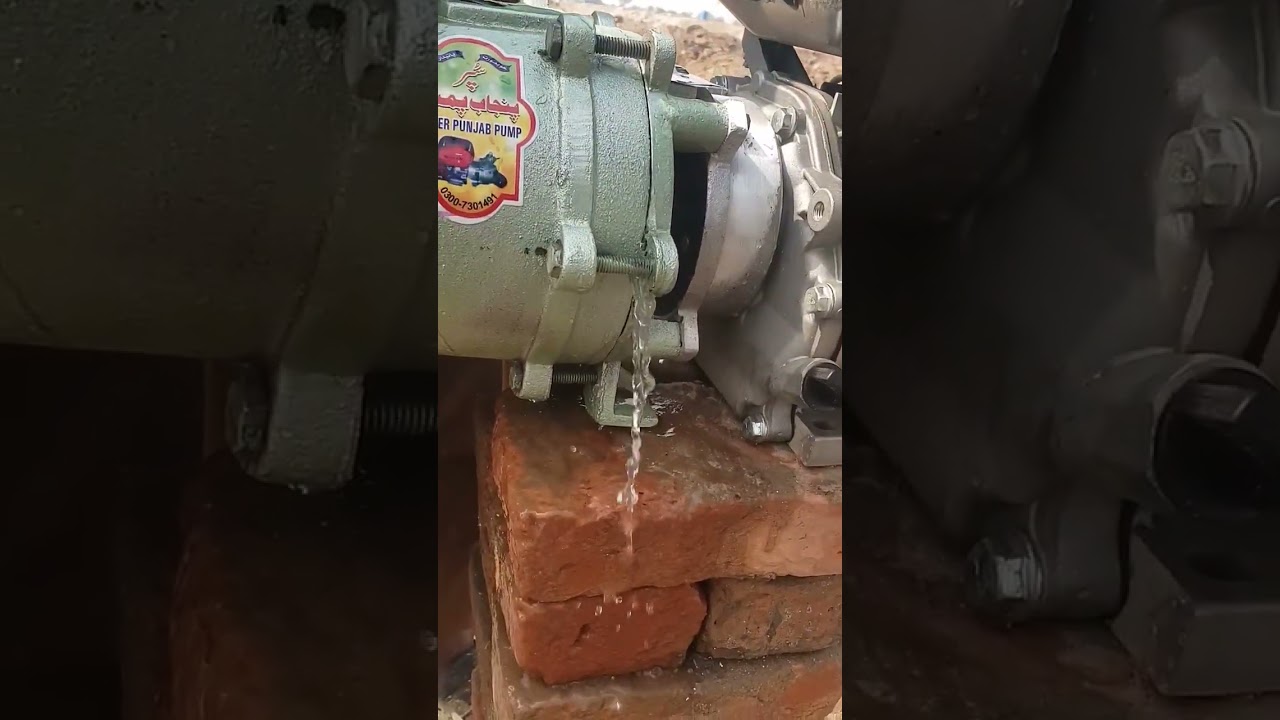 New water pump is leaking