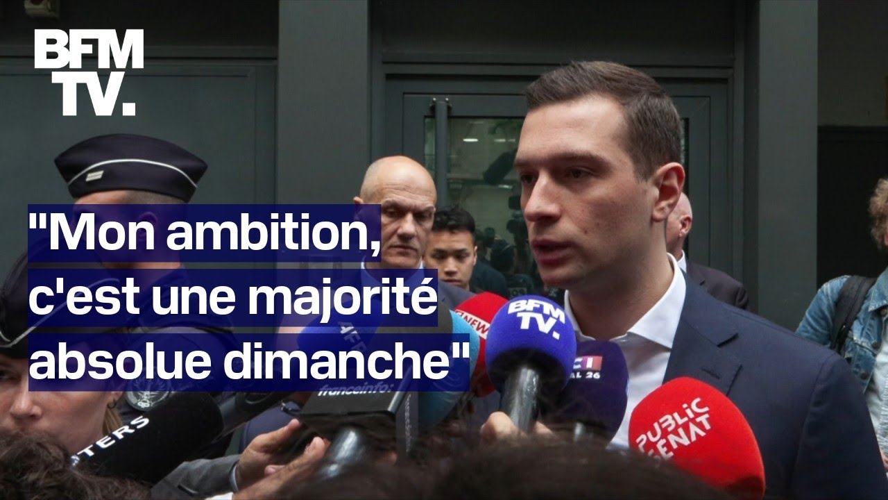"Mon ambition, c'est une majorité absolue dimanche"