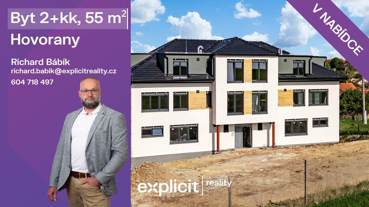 Richard B&aacute;b&iacute;k - Prodej bytu 2+kk, 55 m&sup2;, Hovorany