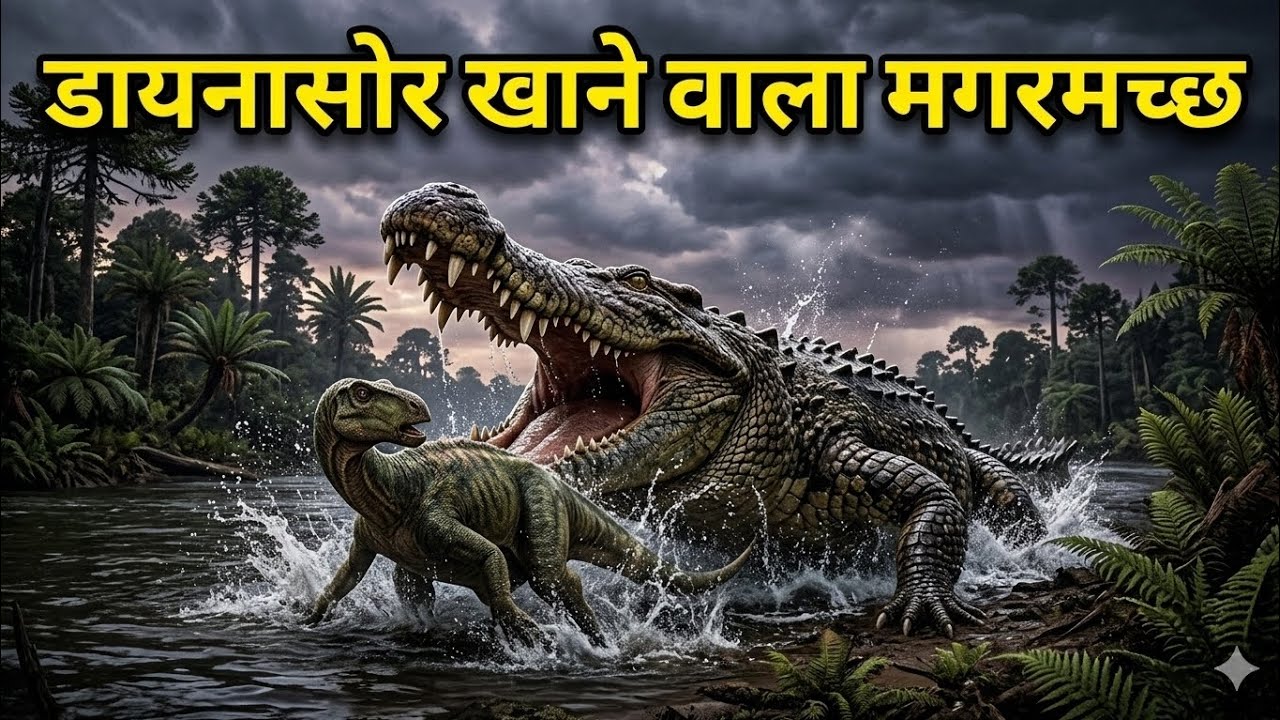Deinosuchus: डायनासोर खाने वाला 12 मीटर का मगरमच्छ 😱 | Prehistoric Monster 🤯