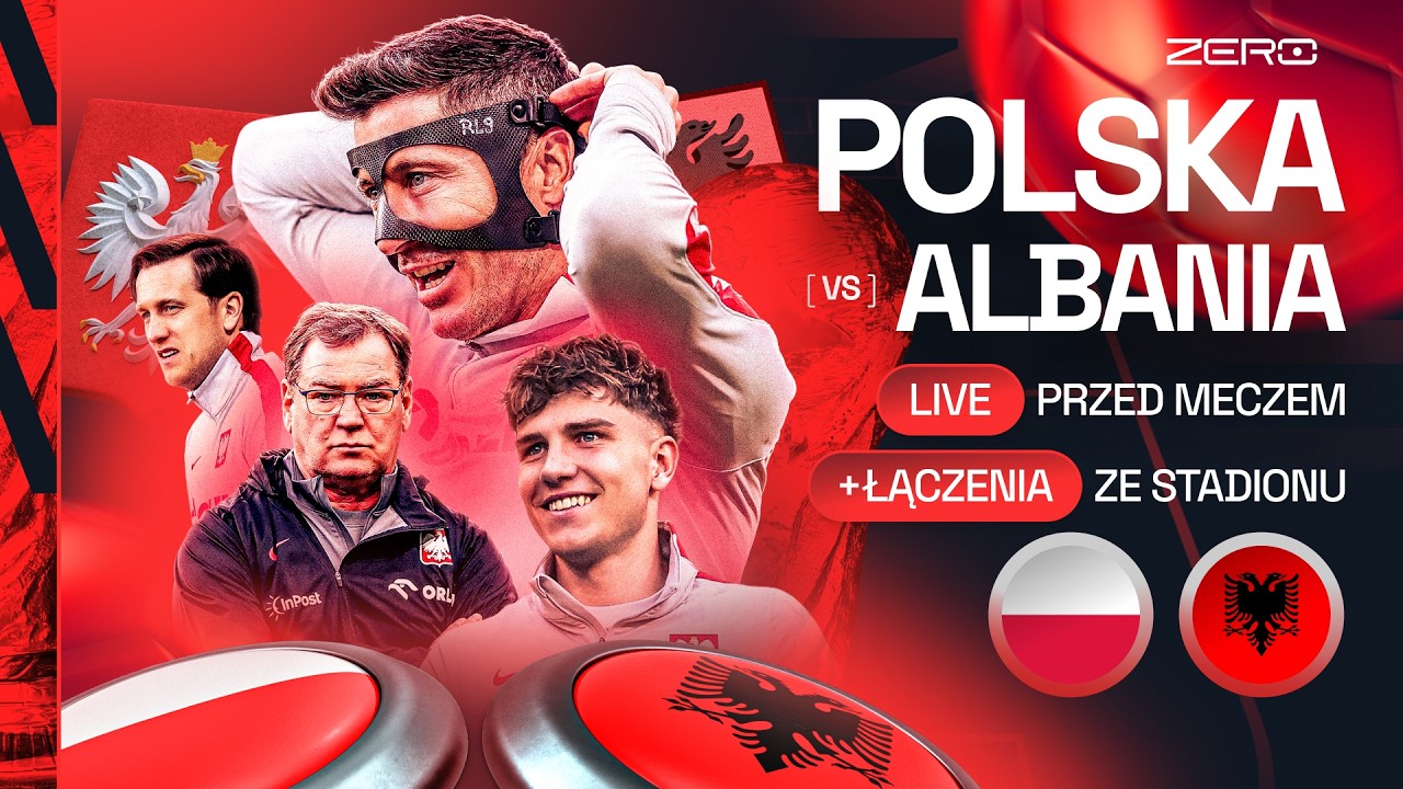 PRZED POLSKA - ALBANIA. ŁĄCZENIA SPOD STADIONU. GAPEK, GIKIEWICZ, KAPICA + KOWAL Z HISZPANII