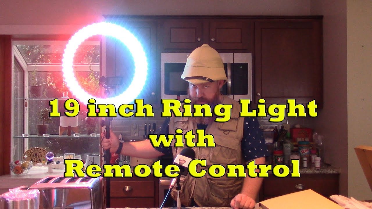 19 Inch Ring Light with Remote Control Product Demo