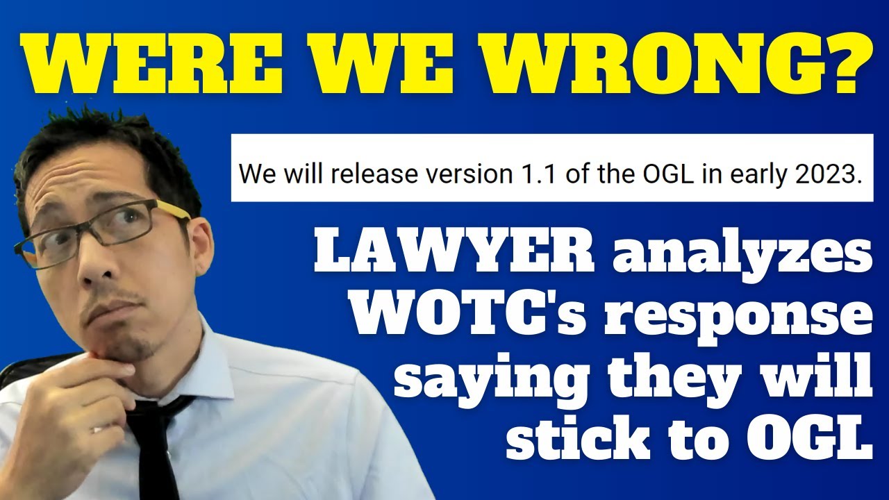 Lawyer-gamer analyzes WOTC's announcement of a revised OGL for D&D (Rules Lawyer)