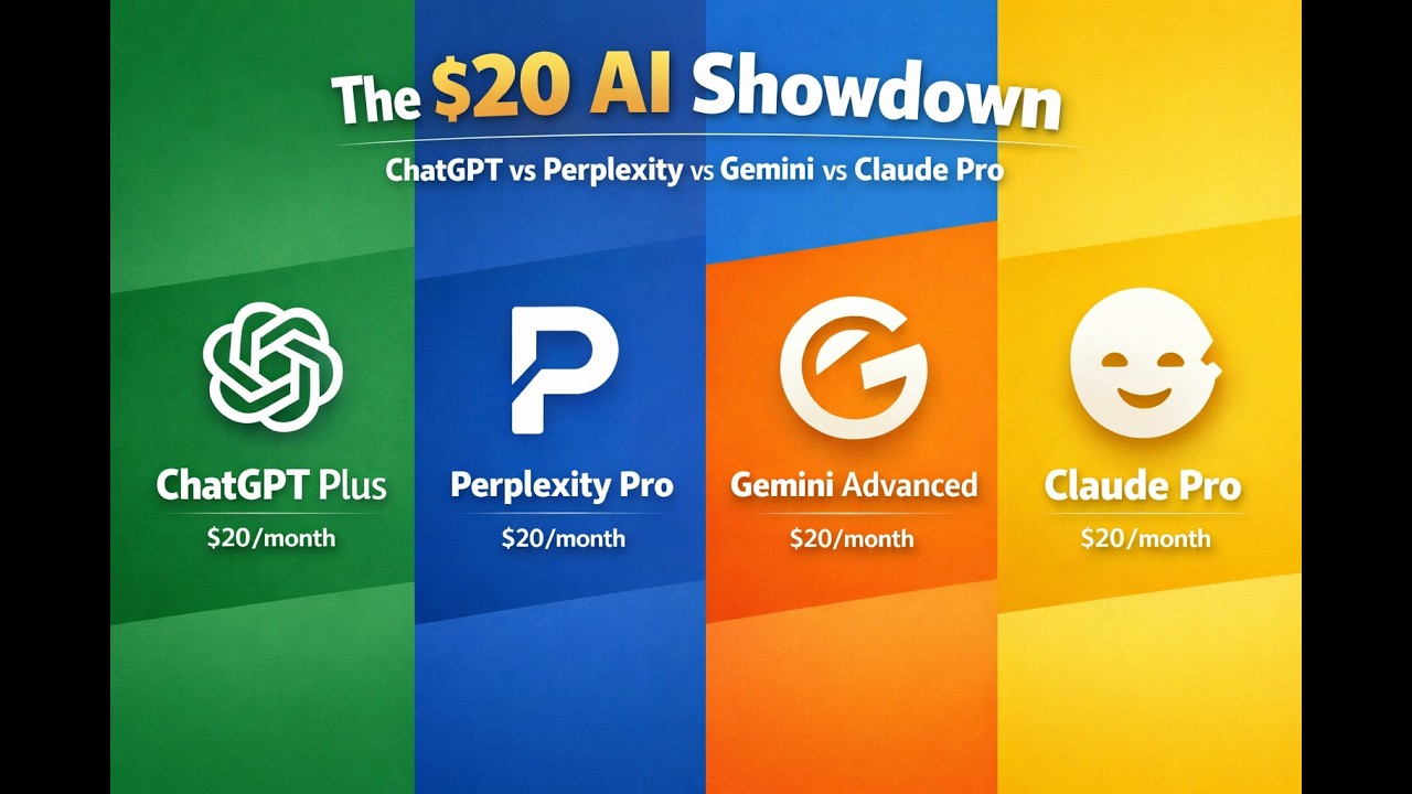 The $20 AI Showdown: ChatGPT vs Perplexity vs Gemini vs&nbsp;Claude