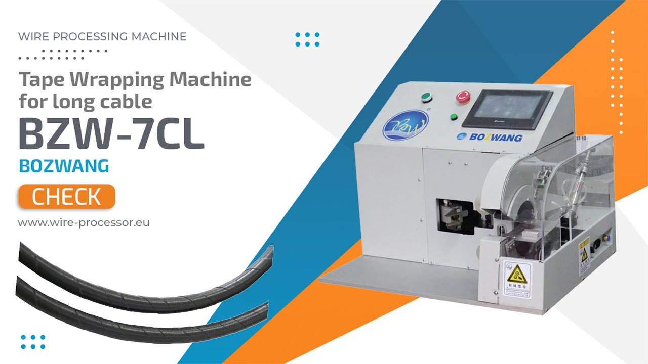 BZW-7CL - Tape Wrapping Machine for long cable - Bozwang - ITS-AIM - #wireprocessingmachine