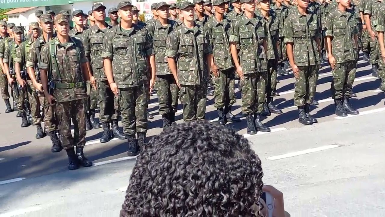 Entrada com a farda e Hino Nacional Brasileiro 🪖🇧🇷