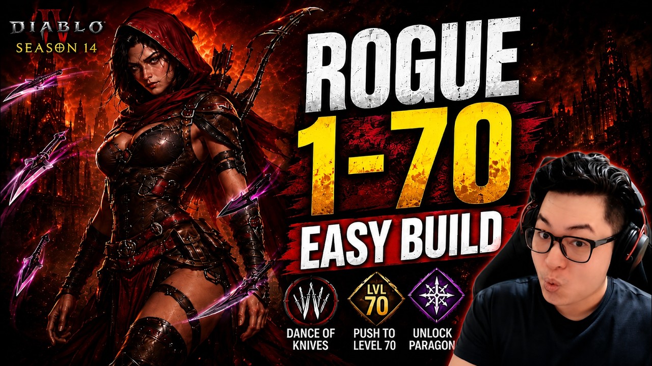 Diablo 4 Season 14: Easy Dance of Knives Rogue 1-70 Guide