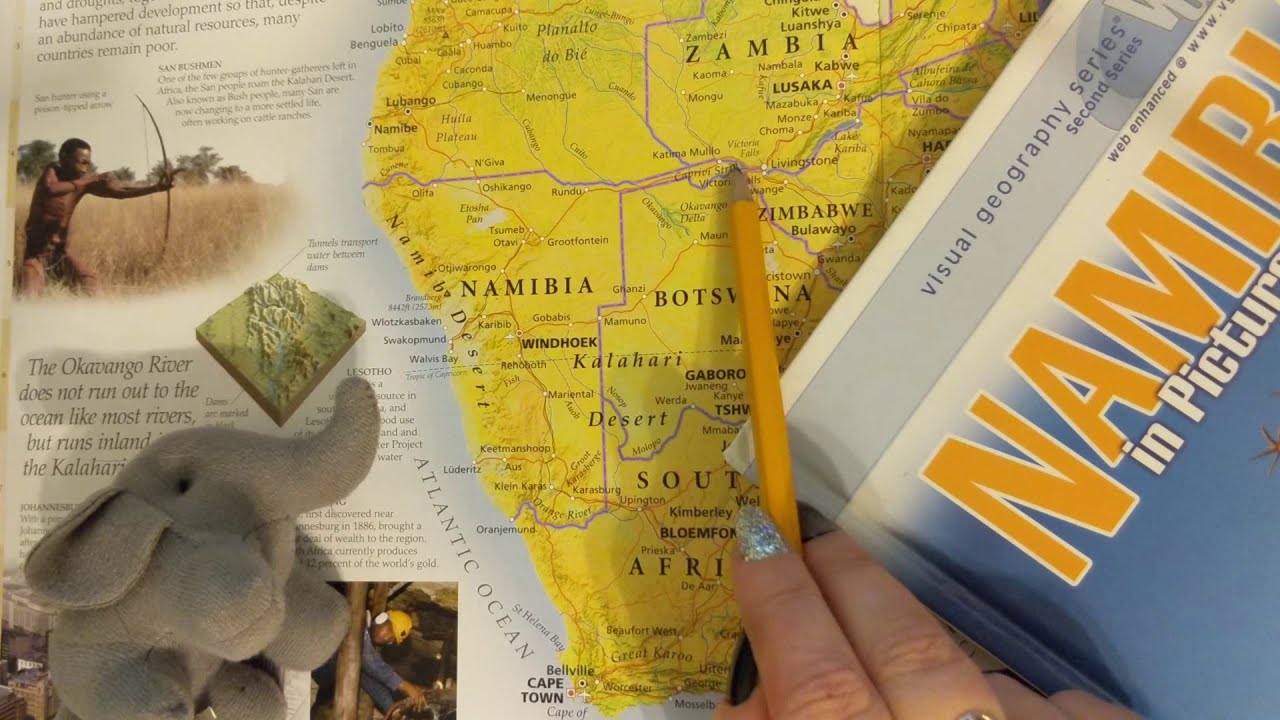 ASMR ~ Namibia History and Geography ~ Soft Spoken Page Turning