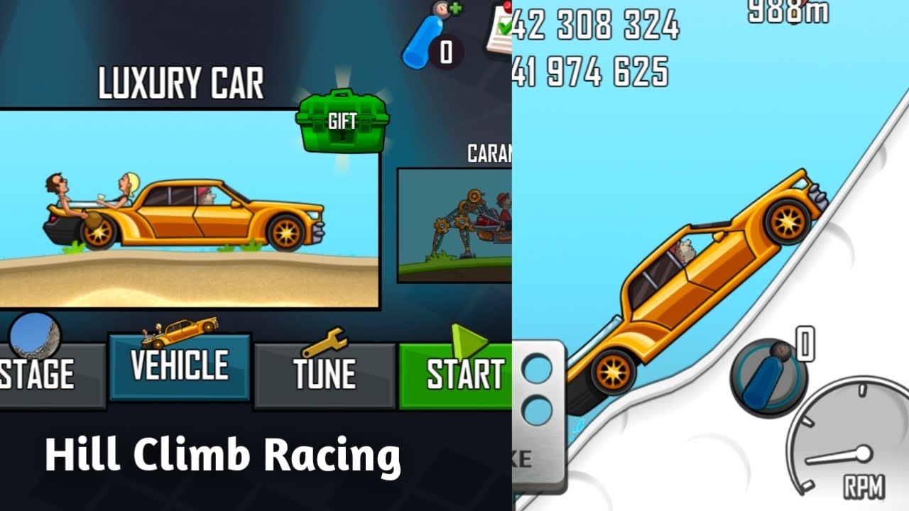 Hill Climb Driving The Most Expensive and Luxurious Golden Car #Car #Game 