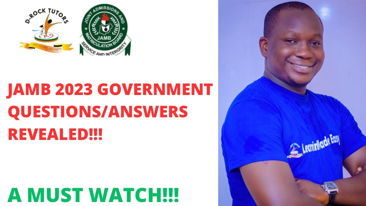 POSSIBLE GOVERNMENT QUESTIONS IN JAMB & POST UTME 2023 (PART 1)