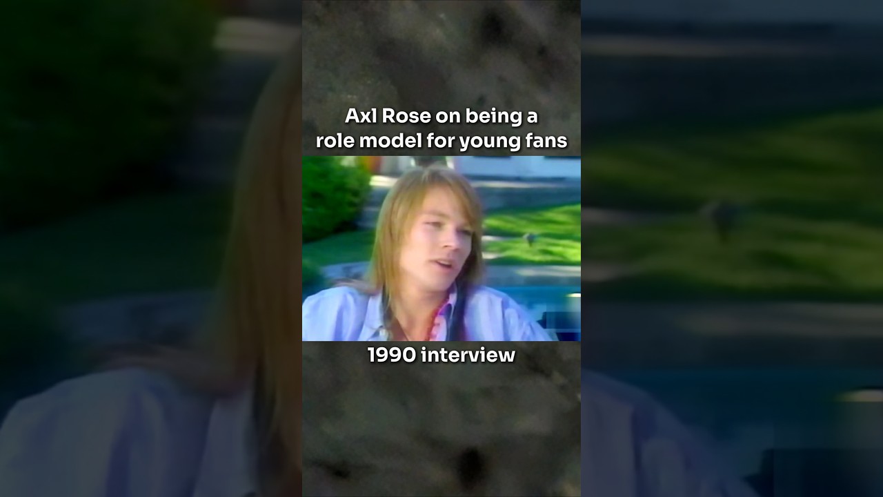 Axl Rose: I struggle with being a role model #axlrose #gunsnroses #90srock #interview #rocklegends