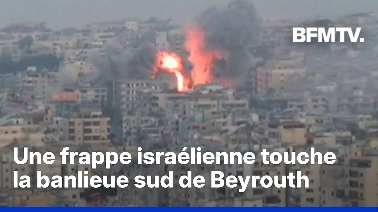 Liban: une frappe isra&eacute;lienne touche la banlieue sud de Beyrouth